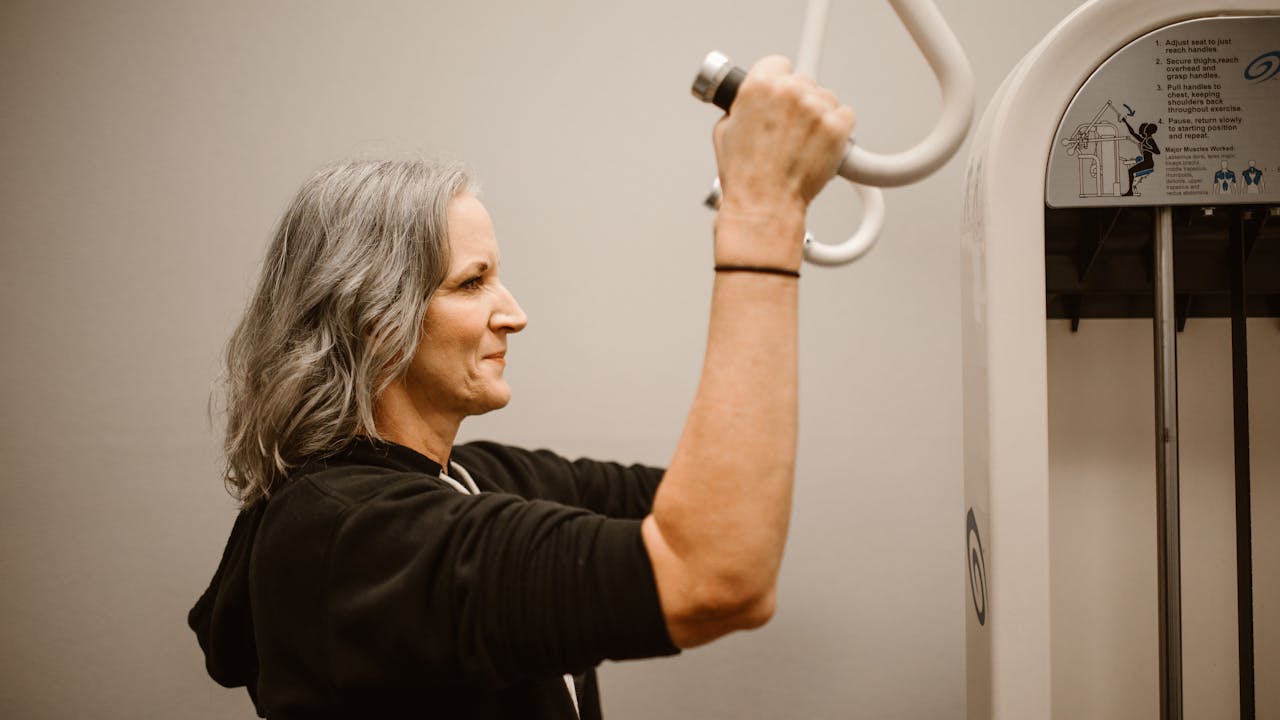A woman engaging in healthy activity, representing active management of hormonal health